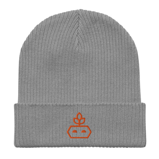 Organic ribbed beanie